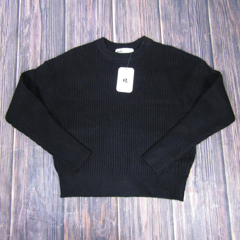 Elodie Sweater Womens XS Ribbed Knit Pullover Crewneck Long Sleeve